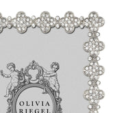 Pavé Clover Frame 4x6" - Silver